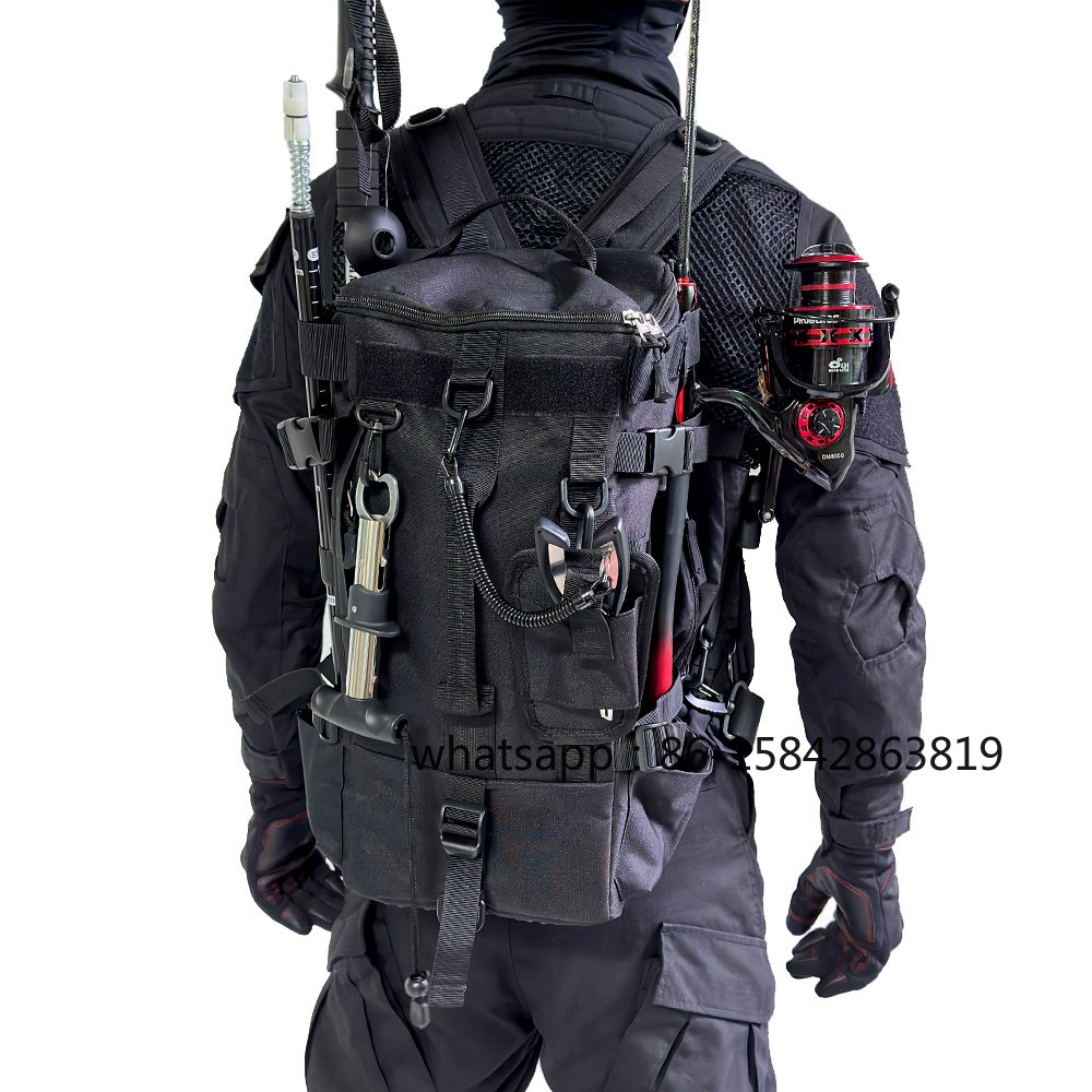Fishing Backpack - กระเป๋าตกปลา รุ่นใหม่ กันน้ำ กระเป๋าเป้กีฬากลางแจ้ง มัลติฟังก์ชั่น ใส่คันเบ็ด