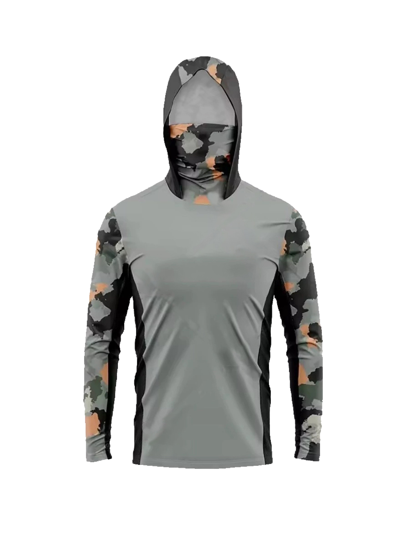 เสื้อฮู้ดตกปลาผู้ชายลายพรางรีฟ - Fishing Hoodie บทวิจารณ์และราคา