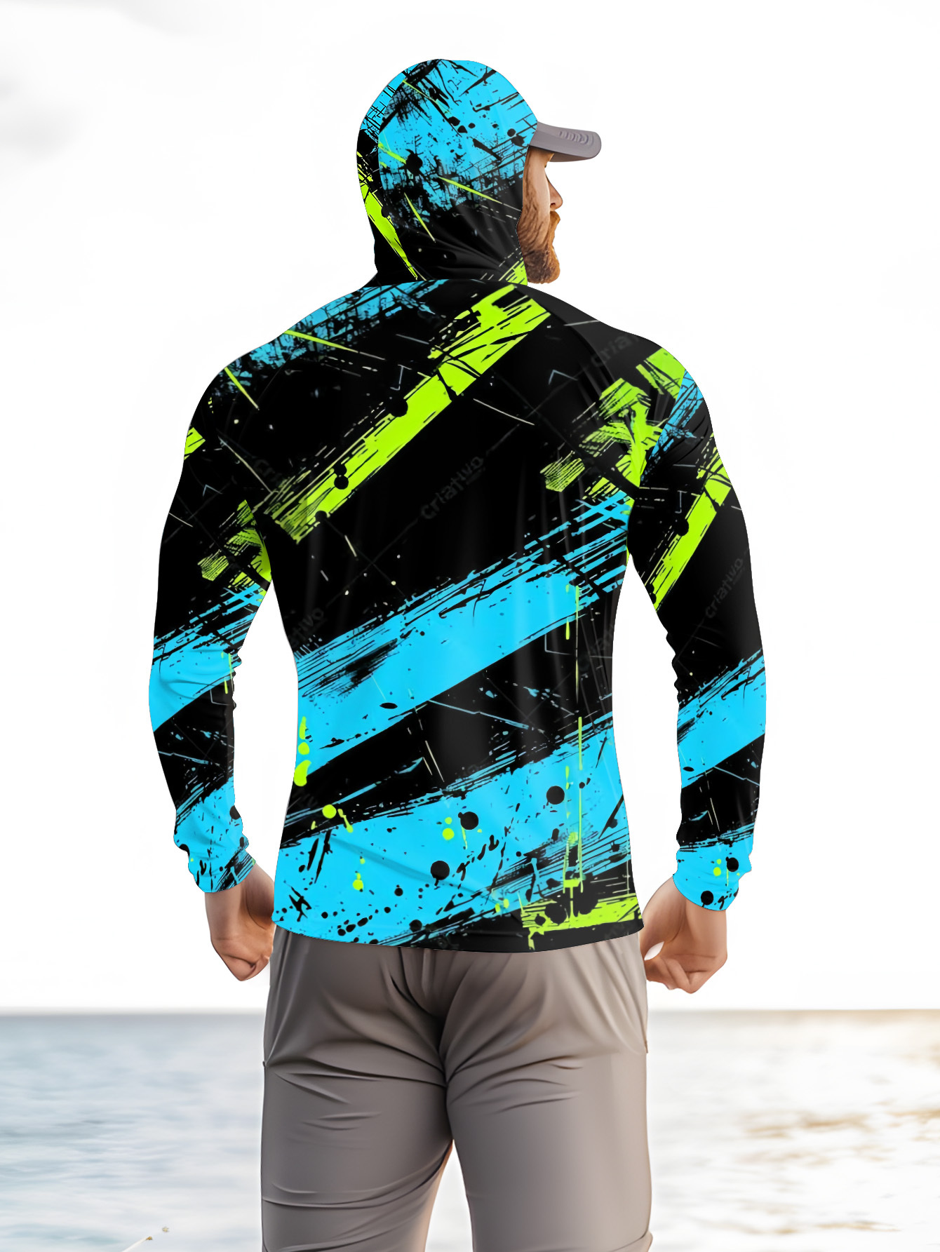เสื้อฮู้ดตกปลาผู้ชาย แขนยาว แห - Fishing Hoodie บทวิจารณ์และราคา