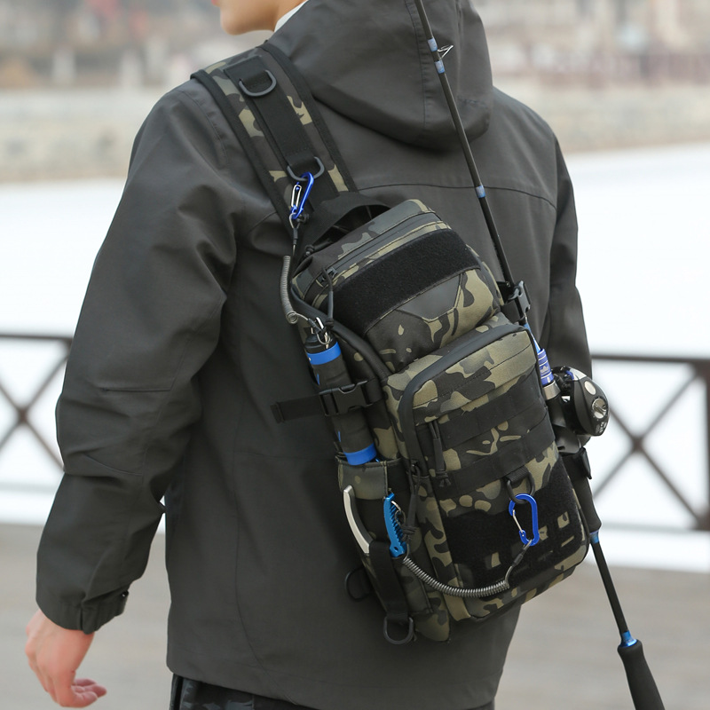 กระเป๋าคาดหน้าอกผู้ชายผ้าอ็อกซ - Fishing Bag Waterproof บทวิจารณ์และราคา