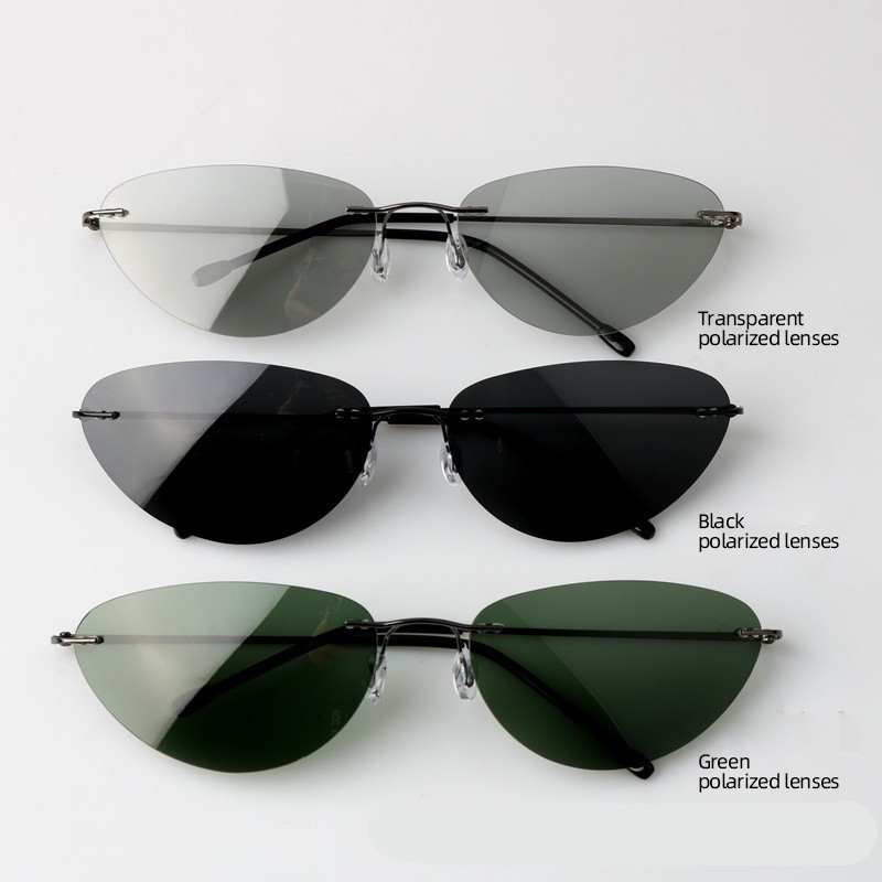 แว่นกันแดดแฟชั่นไร้กรอบ ทรงแคท - Fishing Sunglasses Polarized บทวิจารณ์และราคา