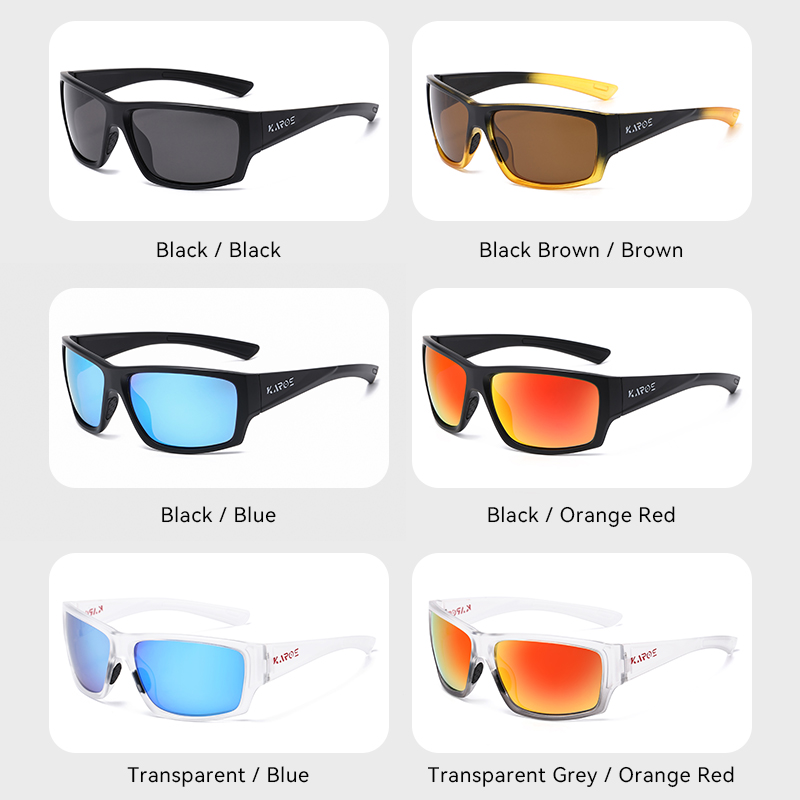 แว่นกันแดดโพลาไรซ์ Karos ชุด 3 - Fishing Sunglasses Polarized บทวิจารณ์และราคา